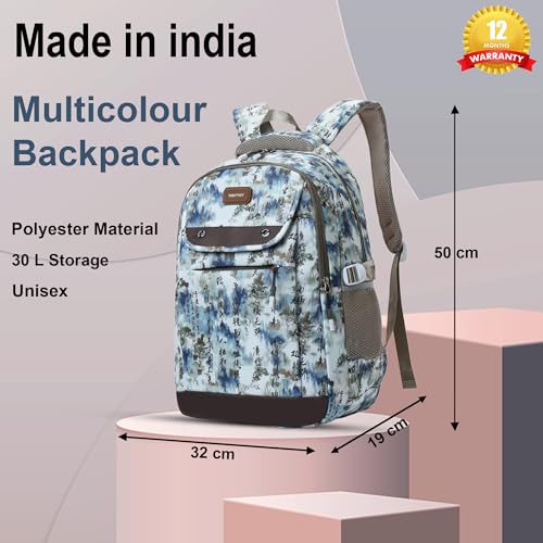Image of Tinytot 30 Litre Waterproof School Backpack Bags for Women - Large 19 Inch Laptop Bag for Boys &Girls 12+ Years, College Bag for Girls and Boys, Men, Women - Ideal for Office, Travel, School, College