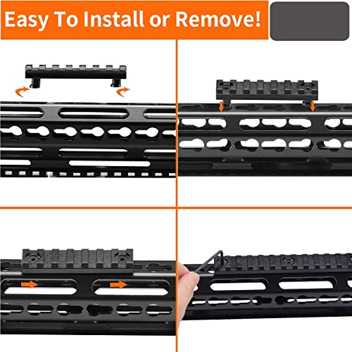 HOUSON Aluminium Picatinny-Schiene, Picatinny Schiene Adapter Montageschiene schiene Rail Mount Basis Airsoft(7-Slot)