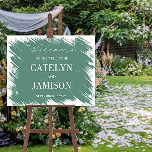 Panneau de mariage personnalisé et modifiable 30x45 cm pour accueil chaleureux