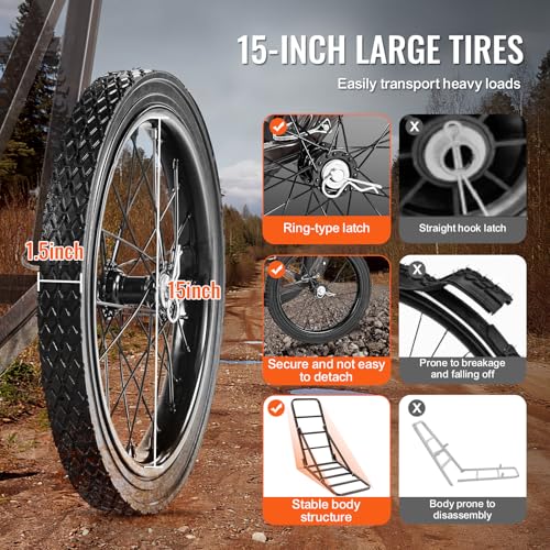 Vevor DEER CART 300 LBS Cart, 300 Lbs Capacity Folding Game Cart thumb #2