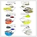 Freedom Tackle Speed Freak Compact Smallmouth Spinnerbait with Kilter Blade | 1/2 oz., Blue Back Herring, 2-Pack (PN: 52212-2PK)