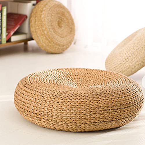 Coussin De Sol En Paille Tatami – 60×17 Cm – Fait Main – Pour Yoga, Méditation – Respirant Et Durable