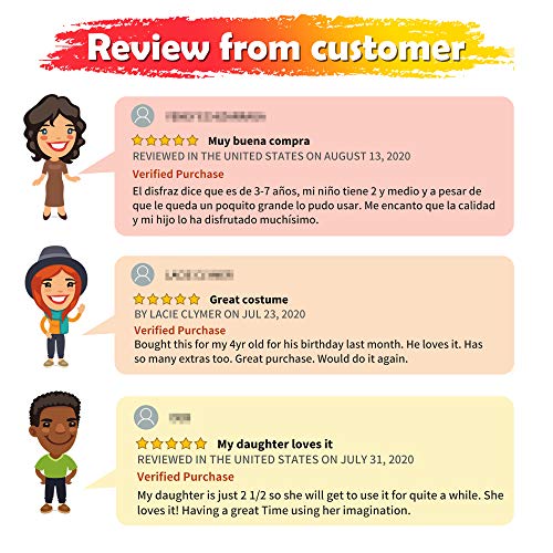 iPlay, iLearn Kids Fire Chief Costume, Halloween Fireman Dress Up Set, Fire Fighter Outfit, Pretend Role Play Firefighter Gifts for 3, 4, 5, 6 Year Old Toddler