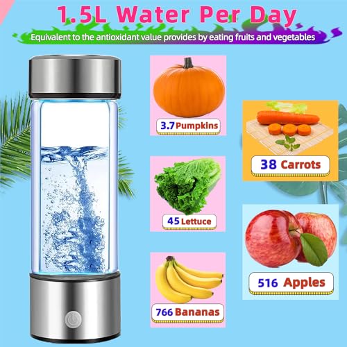 Hydrogen Water Bottle - High-Concentration, Rapid Electrolysis, Portable, 420ml Portable Hydrogen Water Generator– Ideal for Daily Use, Office, and Travel, - Image 7
