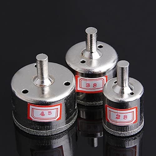 Set de 3 brocas diamantadas para vidrio y mármol miniatura 3