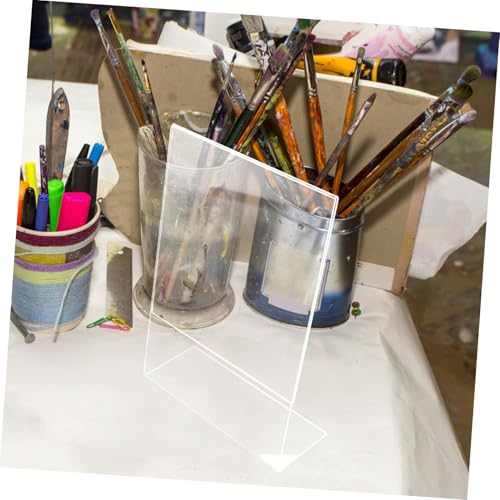 Tableau incliné transparent POPETPOP avec support de lecture et rangement