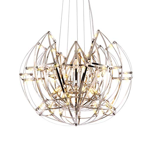 Lustre nordique suspendu en forme de lotus étoilé tissé main