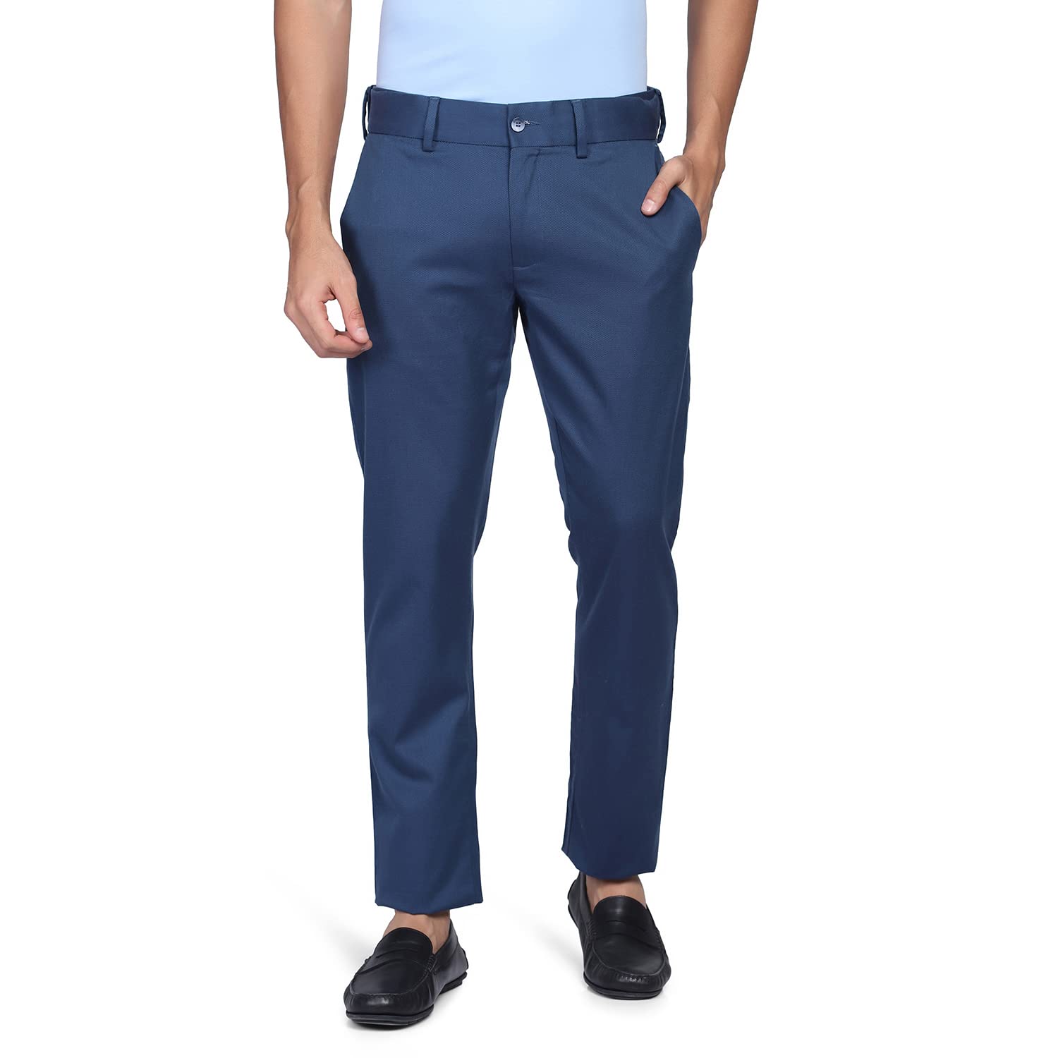 blackberrysSolid Casual Khakis in Blue B-95