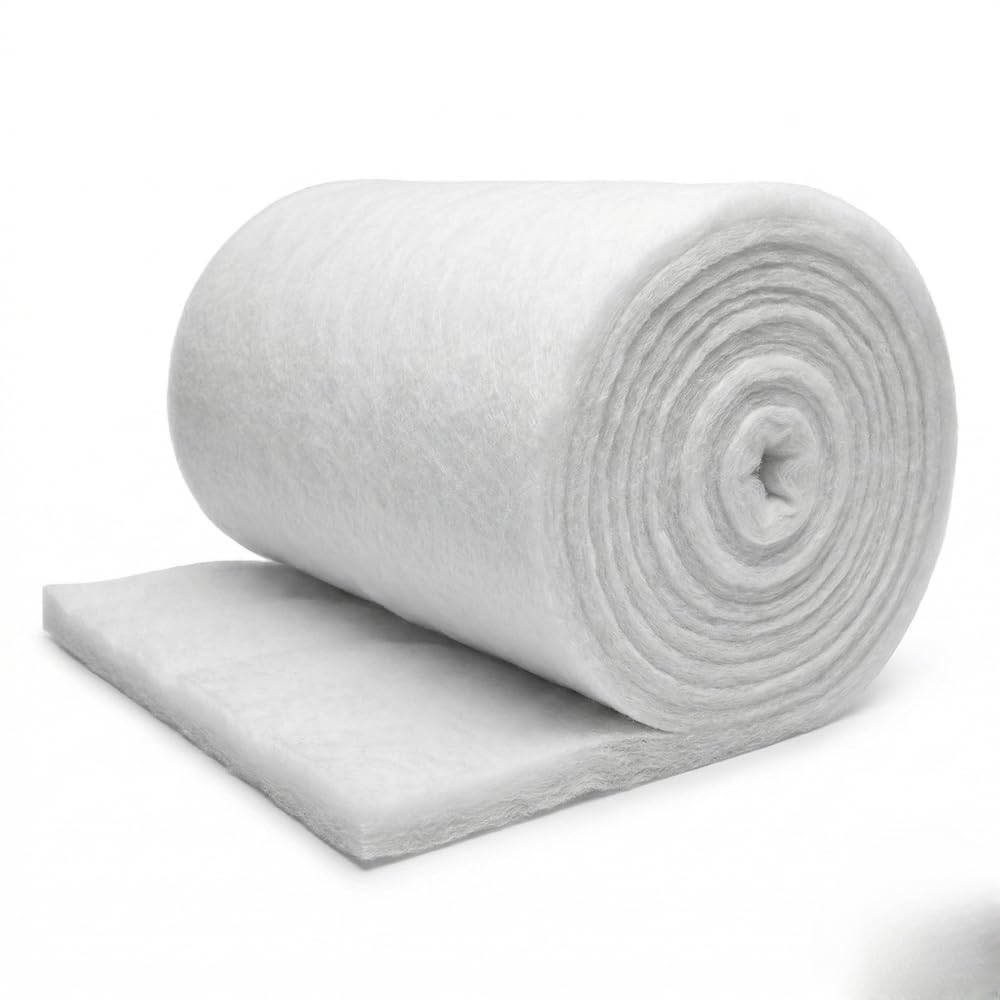 Soft Polyfill Flat Fiber Sheet Fabric Stuffing for Speaker Subwoofer Box Fish Aquarium Water Filter Quilt Cloth for Bed Multipurpose Use Thick 1inch,60 inch paana Polyester (3 Meters)-picture-25
