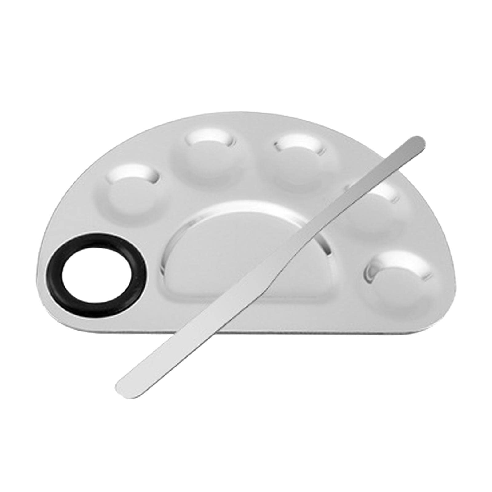 THE STYLE SUTRA® Makeup Mixing Palette Spatula for Nail Varnish Liquid Foundation Pigment Half Round S Spatula | Cosmetic Tools | Makeup Applicators | Makeup Organizer-image-5