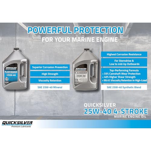 Image of Quicksilver by Mercury Marine 25W-40 Marine Engine Oil