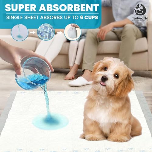 Image of Training Pads, with Odor Lock Technology & Super Absorbent Pee Pads, Leak-Proof Dog Potty Training Pads for Puppies, Dogs,Cats & Rabbits (60 X 60 cm) 50 Pcs