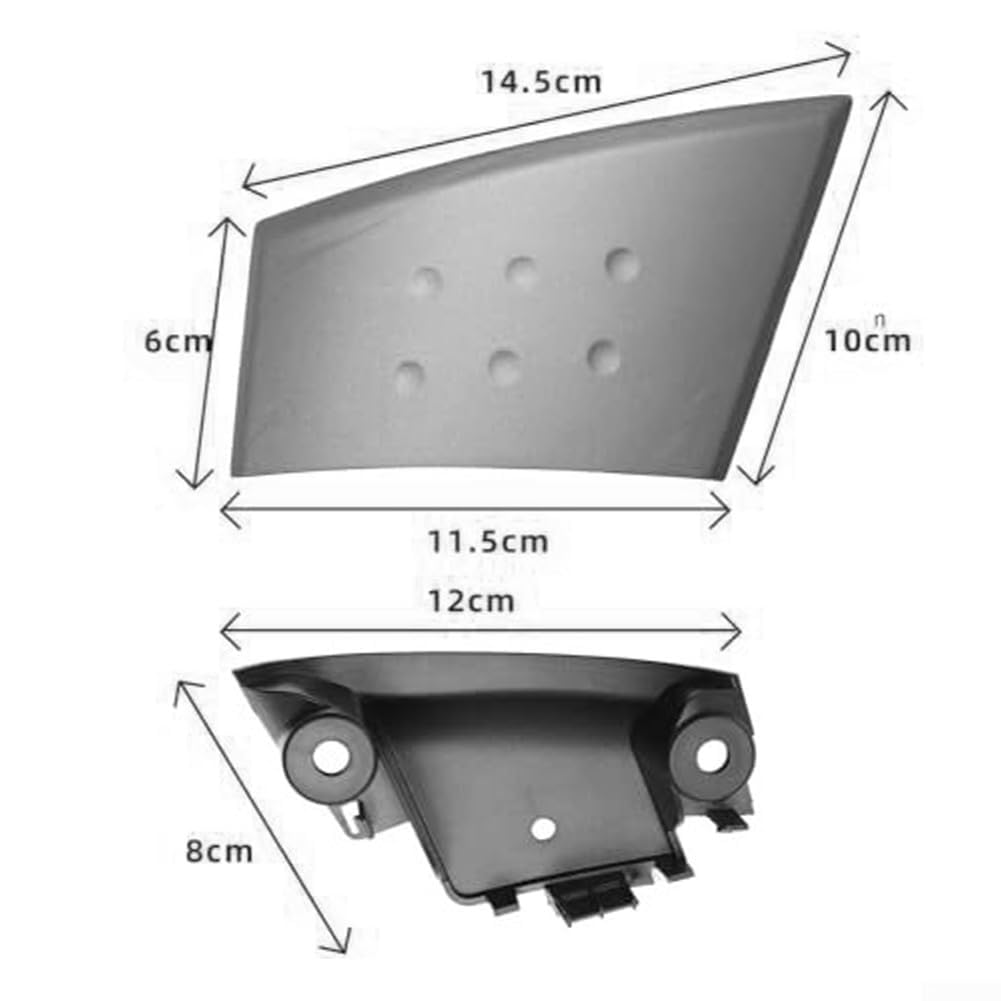 Couvercle de poignée de porte intérieure et support pour poignée de porte de voiture 107 pour Toyota - Accessoires Aygo, 74642-0H010 (gauche)