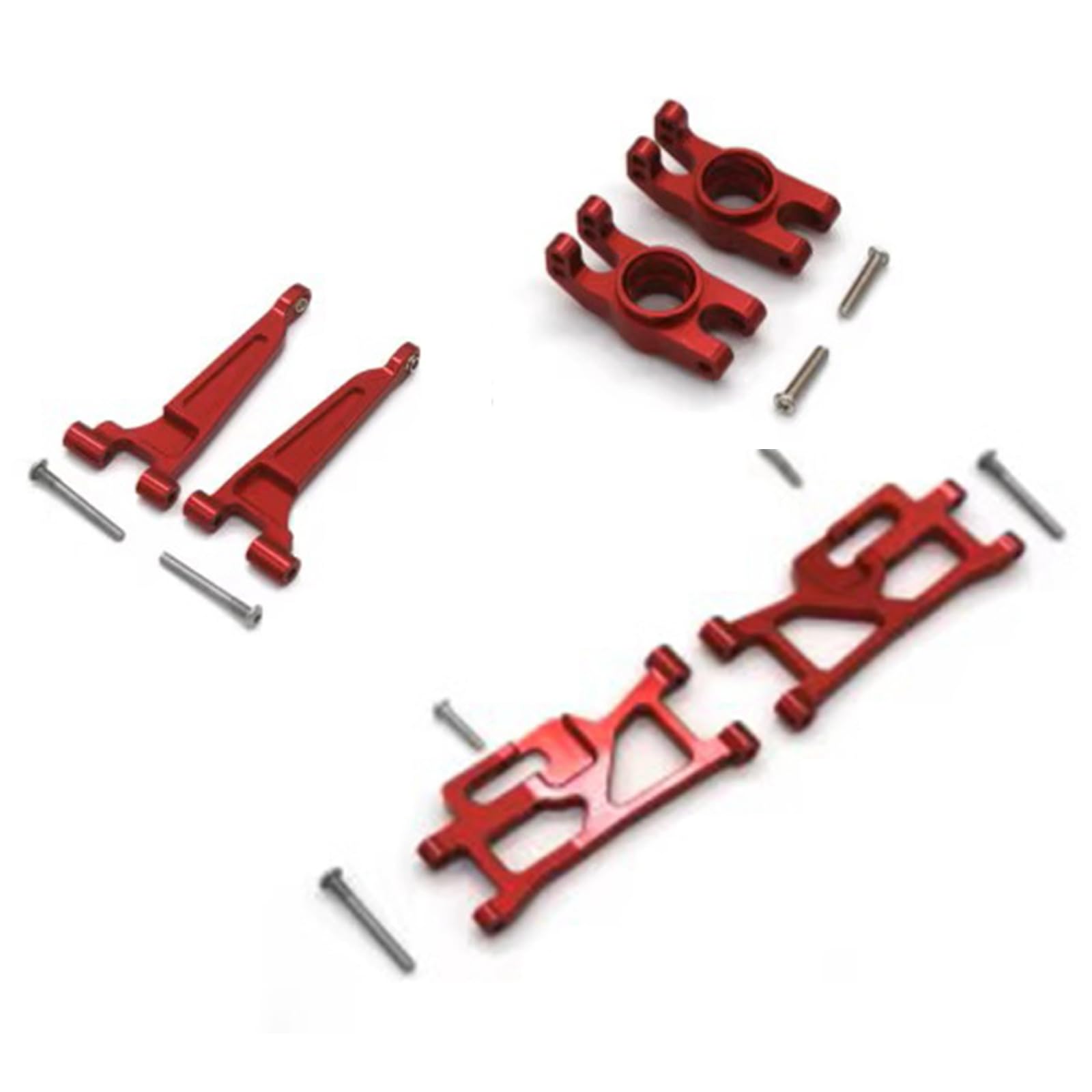 fyfracingMetal Replacement Accessories for Hyper Go H14bm Mjx 14210 14209,1/14 Brushless Rc Cars Aluminum Upgrade Spare Part (Rear Arms)