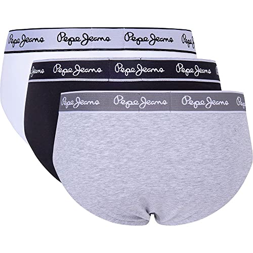 Pepe Jeans Pepe BF 3P Slips, Grau (Grey Marl), S (3er-Pack) für Herren – Ansicht 3