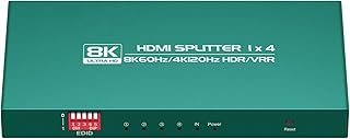 HDMI Splitter 1 in 4 Out 4k 120hz hue sync Box 1x4 hdmi Duplicator 4k 120hz 4 Way hdmi2.1 Splitters 1x4 4 Way hdmi Splitter 1 in 4 Out 8k 4 Port hdmi2.1 Splitters