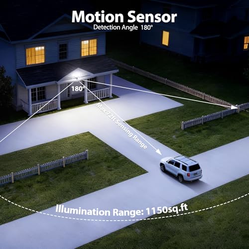 Motion Sensor Floodlight with Security Camera