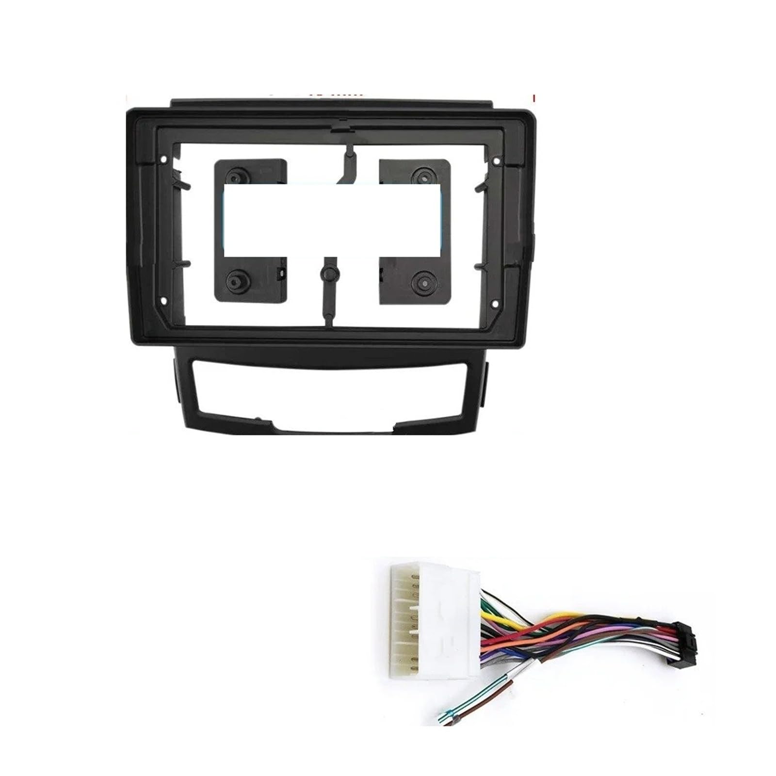 Mascherina Autoradio Cornice Stereo Lettore Multimediale Pannello Centrale Fascia 9 Pollici Interni Auto Stereo Radio Android Telaio per Ssang YONG per Korando 2011-2013