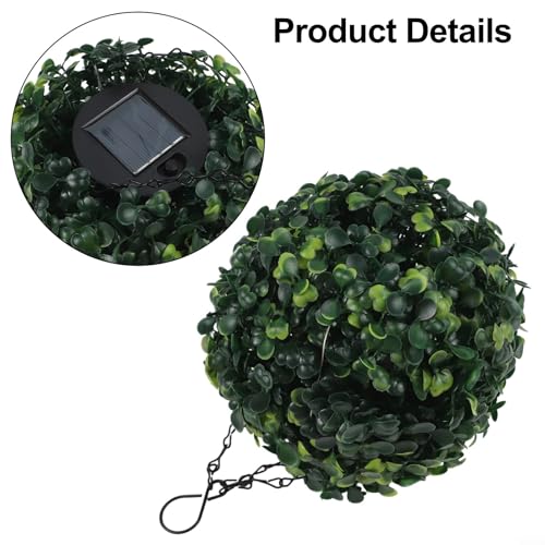 Lámpara solar de bola para jardín: iluminación exterior cálida y decorativa 5