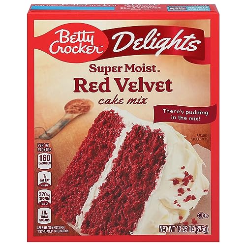 Betty Crocker Delights Super Moist Red Velvet Cake...