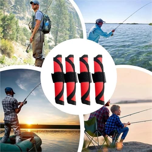 KaiYeA Estuche Protector para Señuelos de Pesca con 16 Cubiertas Rojas para Anzuelos miniatura 5