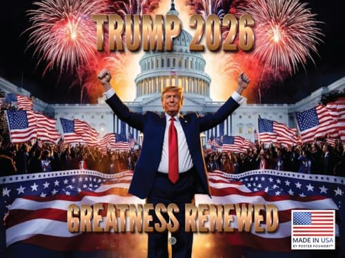 Greatness President Trump Calendar 2026 Wall Donald Trump Gifts |...