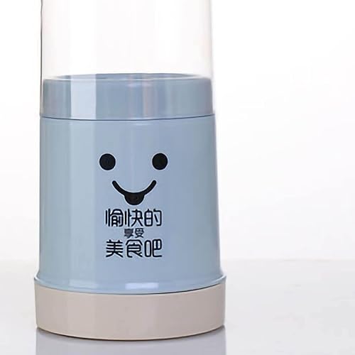 Miniatura 2 de Cyrank Soporte para palillos, lindo soporte para palillos, soporte de almacenamiento de cubiertos con cubierta, estante de drenaje reutilizable,