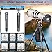 Compact Carbon Camera Tripod with 46mm Ball Low Profile Tripod Head 28.5mm Max Leg Tube Stable Lightweight Carbon Fiber Travel Stand with Arca Swiss Ball Head and Stone Bag Max Load 44.1lb/20kg