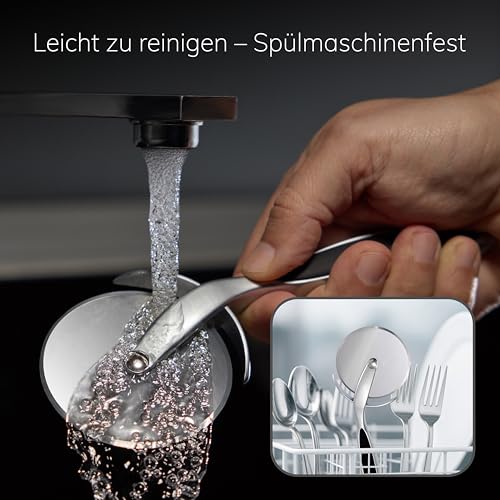 Cready Proslice | Premium Pizzaschneider aus Edelstahl | Pizzaroller & Pizza Schneider mit Anti-Rutsch-Griff… – Ansicht 4