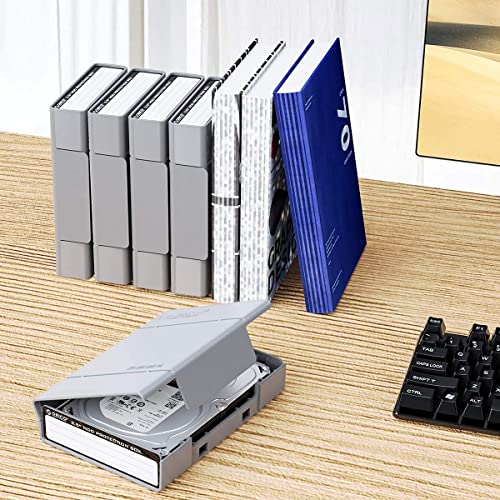 Orico 3.5 Inch Hard Drive Case Protective Box With Anti-Static,Shockproof And Dustproof Function, Storage Case For Hdd External Hard Drive Case,Gray,5 Pack-Php35 #TOP6
