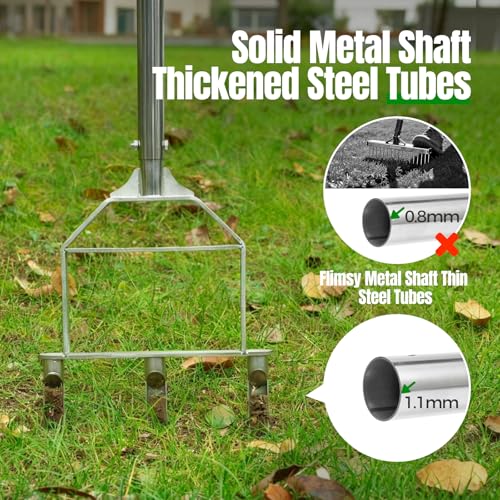Manual Core Aerator herramienta de césped en acero inoxidable miniatura 5