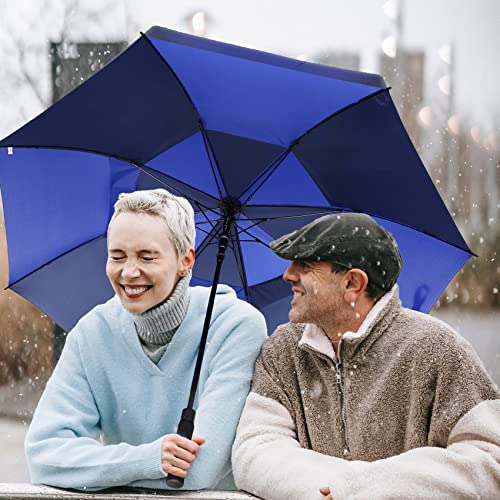 Image of Golf Umbrella Large 62 /68 /72 Inch, Extra Large Oversize Double Canopy Vented Windproof Waterproof Umbrella, Automatic Open Golf Umbrella for Men and Women and Family