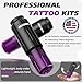 Neebol Tattoo Gun Kit for Beginners – Wireless Tattoo Gun with 1600mAh Battery, Tattoo Pen Machine, 10 Cartridge Needles, Black & Color Ink Set, Complete Tattoo Kit