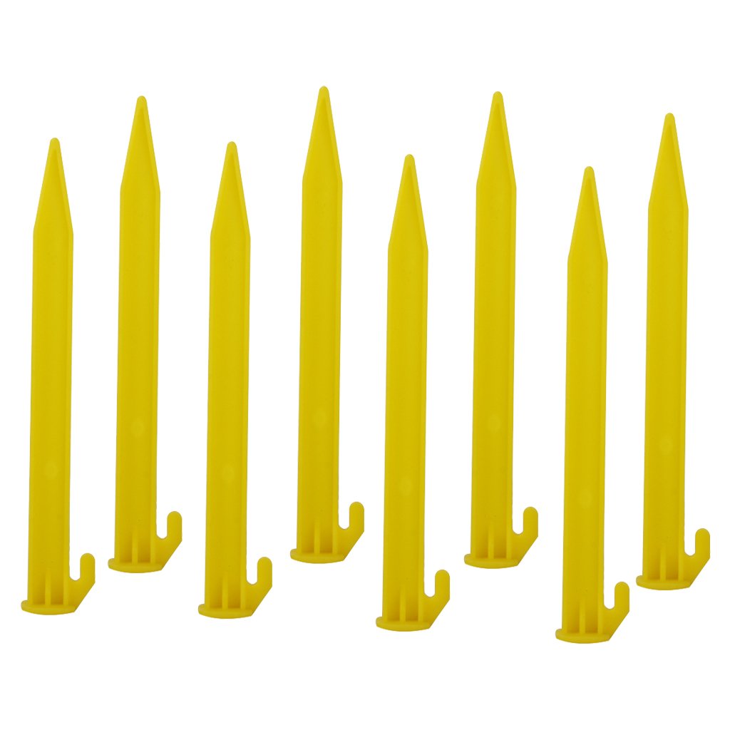 5x Plastic Endurable Camping Awning Tent Stakes Pegs Pins
