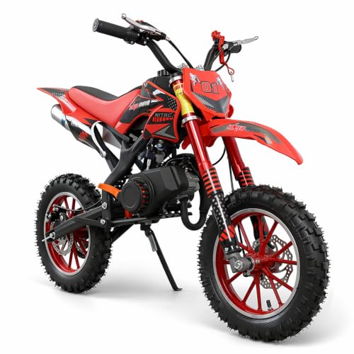 50cc Kids Dirt Bike, 2-Stroke Red