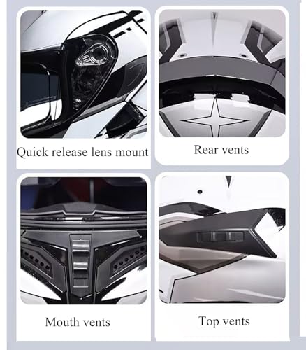 Casque moto modulable double visière antibuée homologué ECE 14,L
