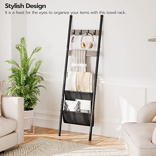 Hoobro Blanket Ladder, 5 Tier Towel Rack thumb #1