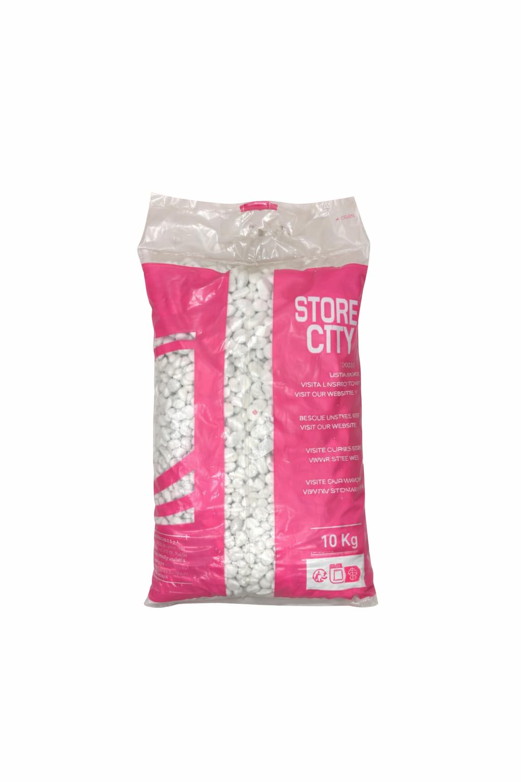 Ciottoli Granulati Carrara Bianco, Ghiaia Decorativa per Giardino, 7-15 mm, 10 kg