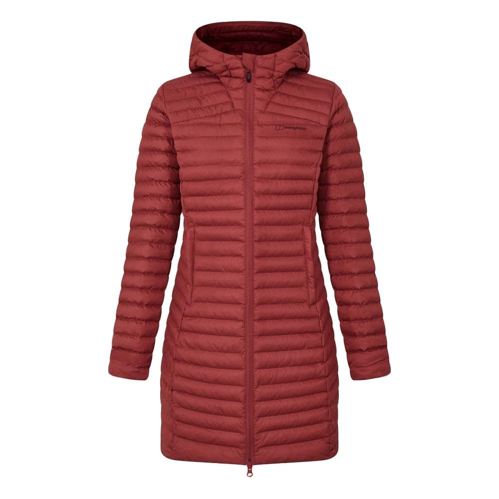 Berghaus Women's Nula Synthetic Insulation Padded Warm Jacket | Durable Design | Water Resistant | Puffer Insulated Jacket, Red, 14