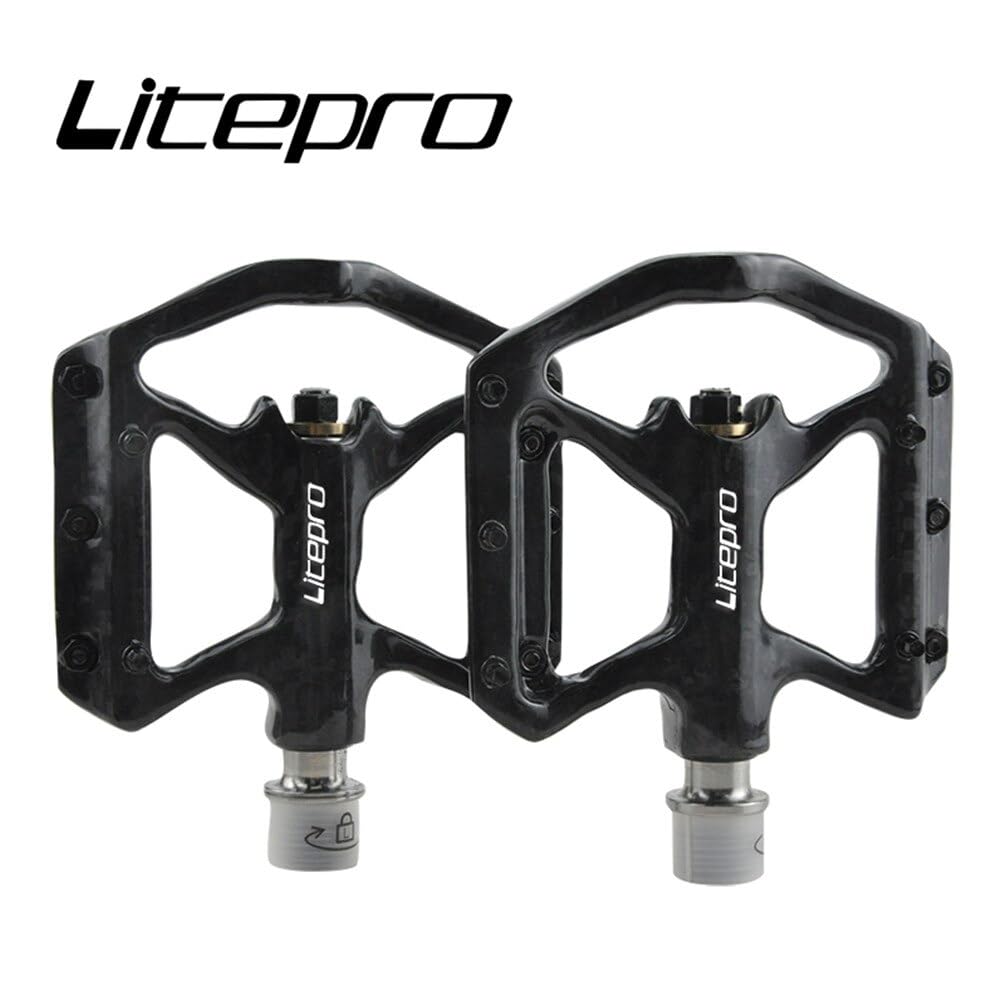 Amazon | 折りたたみ自転車3軸受チタン軸ペダルマウンテンバイク