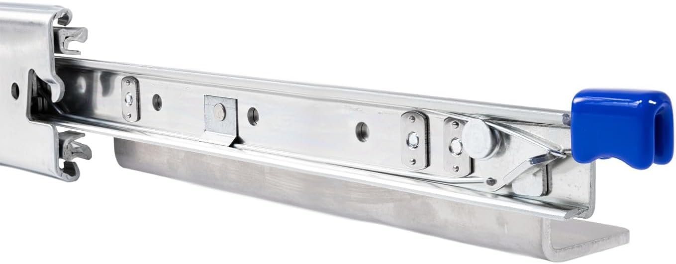 BRASOM Guide per cassetti con supporti per cassetti - Guide per cassetti da 300 mm, 250 kg, 12 pollici, Heavy Duty, bloccaggio in/fuori dal sistema di guide per cassetti, cuscinetti a sfera, sinistra
