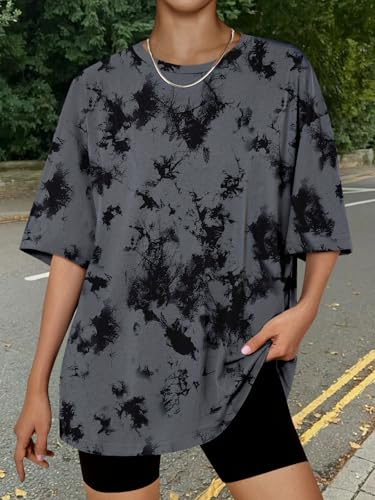 Image of Trendy Queen Womens Oversized T-Shirts Short Sleeves Workout Tops | Casual Summer Gym Tees Plus Size Fashion Clothes 2026