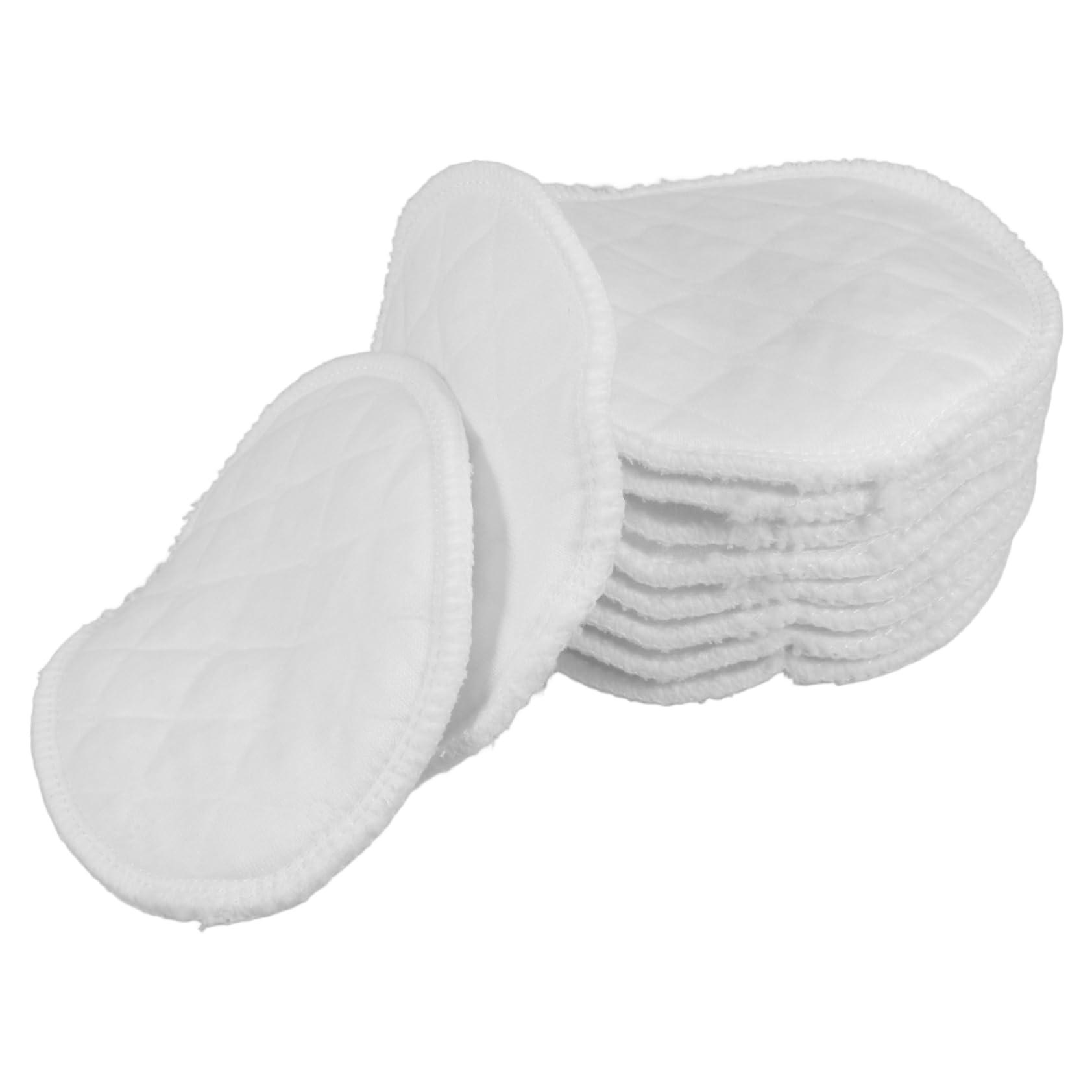 FOMIYES Soft Absorbent Nipple Pads 10 Reusable Washable Breast Pads for Nursing Leakproof Design for Maternity