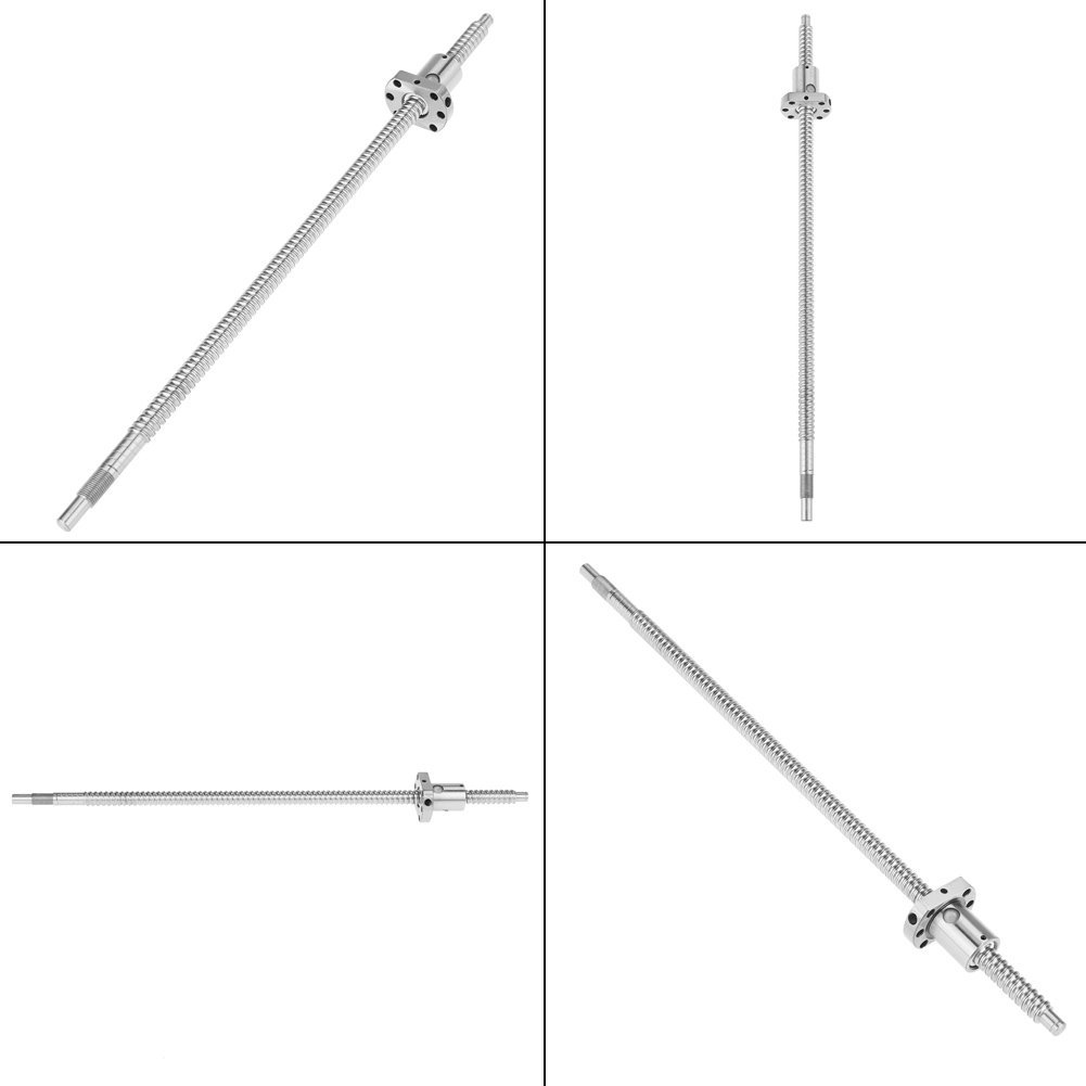 SFU1204 Girante a Vite a Ricircolo di Sfere 400 Mm Basso Attrito Elevata Efficienza di Trasmissione Senza Supporti Laterali