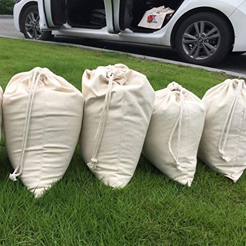 NICEXMAS Sacos de Armazenamento Saco de Tecido de AlgodÃ£o ReutilizÃ¡vel Produzir Sacos de CordÃ£o d