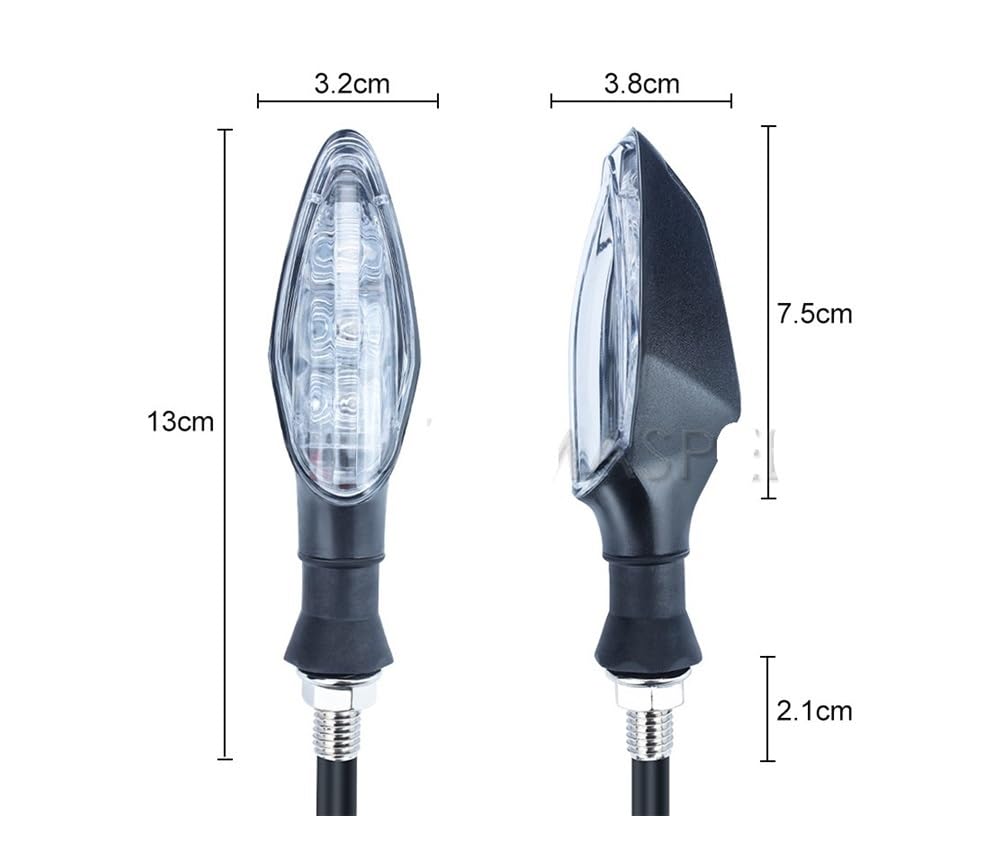 LED Clignotants 4 Pièces/ensemble 12V Universel LED Moto Clignotant Étanche Clignotant Indicateur Clignotant Lampe Moto Moto Accessoires