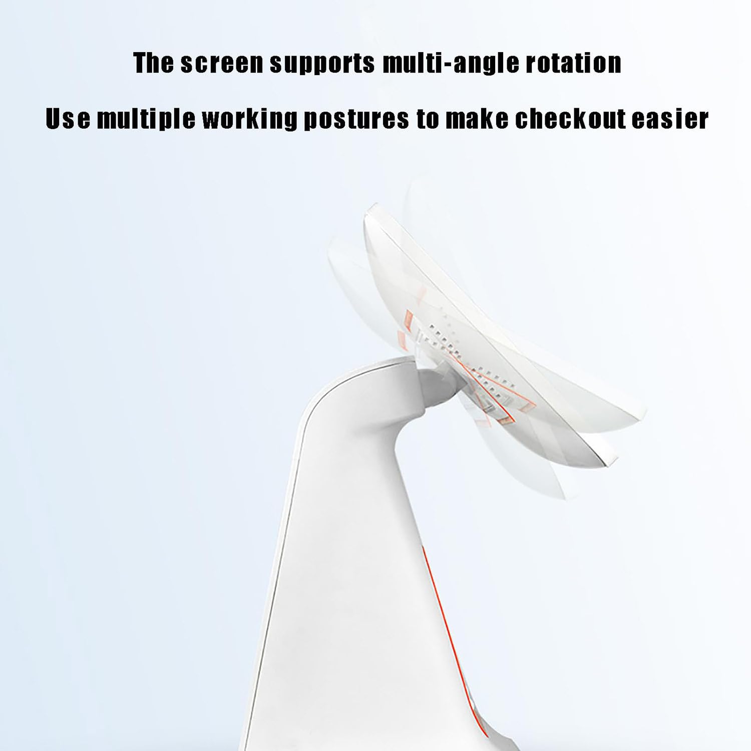 Caisse enregistreuse tactile, caisse enregistreuse intelligente tout-en-un, double écran tactile 15,6 pouces, pour les systèmes de point de vente pour les commerces de détail,B