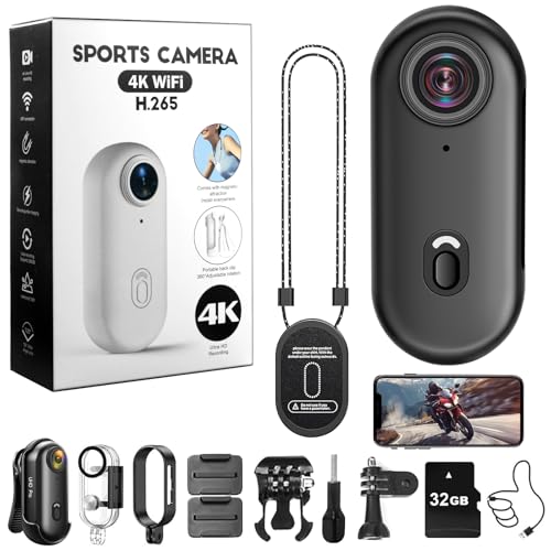 Nisanmoon Action Camera Wifi 4K, HD Videocamera Sportiva...