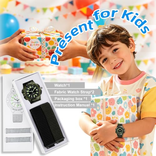 Image of Juboos Kids Watch Analog for Boys Girls Teens Waterproof Sport Wristwatch