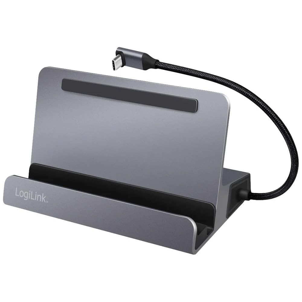 Docking station USB 3.2 Gen1 a 6 porte con USB PD (PowerDelivery 100W) in alluminio, supporto per tablet, smartphone e controller